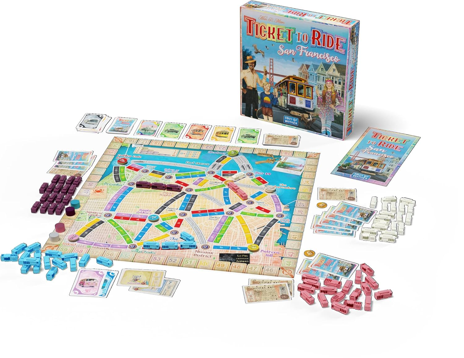 Days of Wonder Ticket to Ride San Francisco Board Game image number 3
