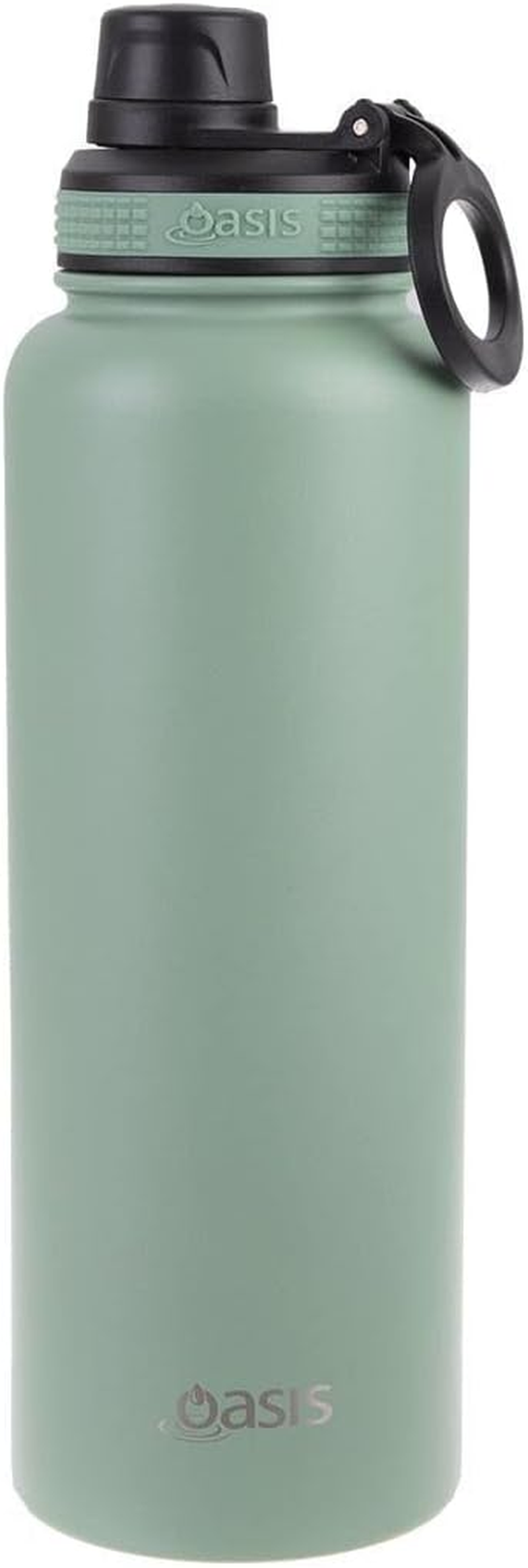 Oasis OASIS Stainless Steel Challenger Sports Bottle with Screw Cap 1.1L - SAGE Green image number 3