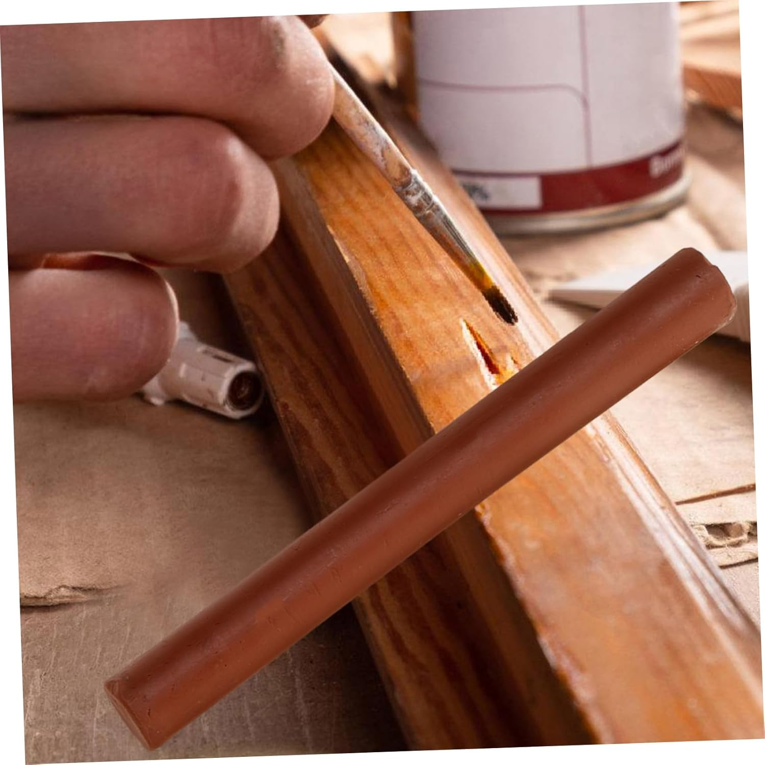 WOONEKY 5Pcs Furniture Markers Wood Scratch Repair Pens for Wooden Furniture Instant Drying Fill for Floors Cabinets and Doors Ergonomic Design for Smooth Application image number 4