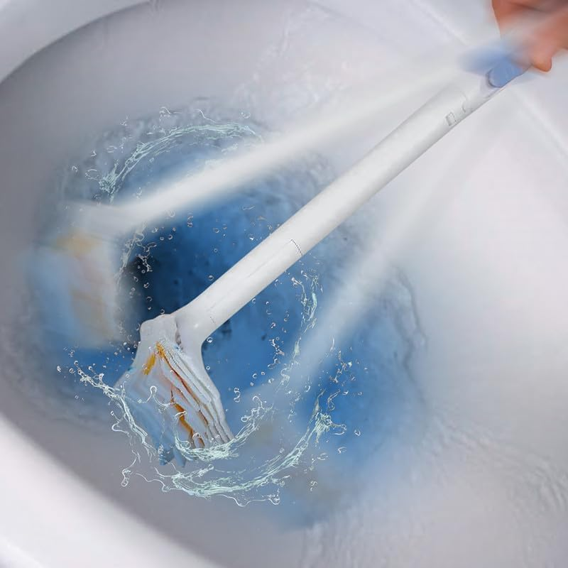 GLASSGUARD&reg; Disposable Toilet Brush &ndash; Complete Toilet Cleaner Solution for Household & Cleaning &ndash; Wall-Mounted System with 12 Detergent-Infused Single-Use Refills for Effortless Bathroom Care image number 1