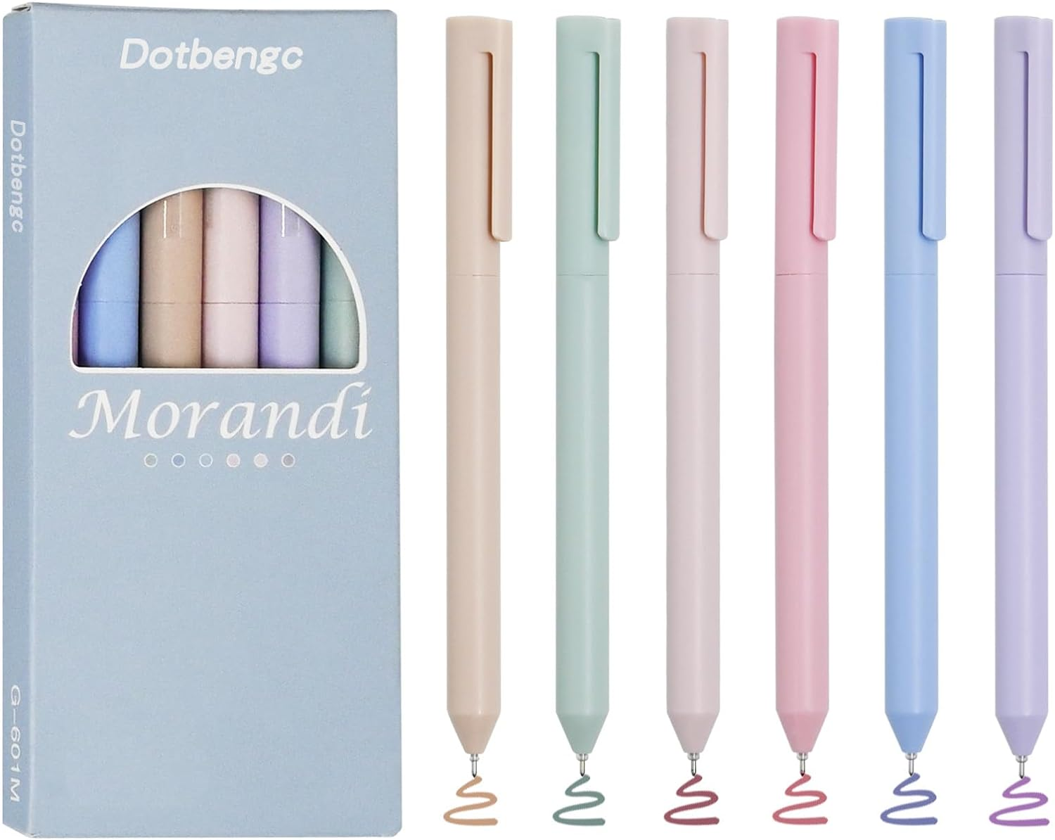 6 PCS Colored Gel Pens, Pastel Quick Dry Ink Pens, 0.5Mm Fine Point Smooth Writing Pens, Aesthetic Journal Pens, Cute Japanese Retractable Pen for Writing Note Taking, School Office Supplies Gifts image number 6