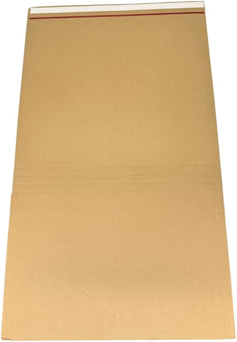 OZPACK Book Wrap Box &ndash; Self-Seal Corrugated Cardboard Mailers Adjustable Depth Postal Boxes for Textbooks & Small Products Fast-Fold Book Wrap for Secure Shipping&ndash;Cardboard Box Size 455 X 325 X 60Mm image number 4