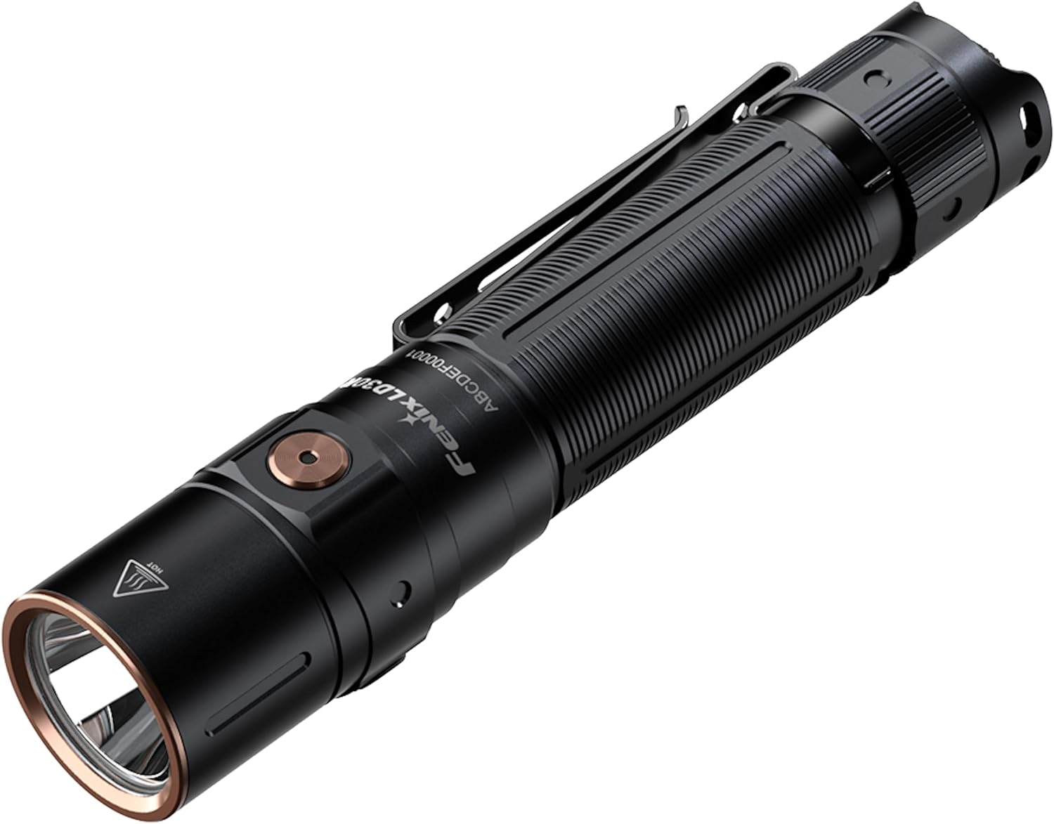 Fenix LD30R EDC Flashlight - 1700 Lumen USB-C Rechargeable Torch - Everyday Carry Compact Flash Light - EDC Duty Light with Durable Pocket Clip - Rechargeable LED Flashlight - Black image number 2