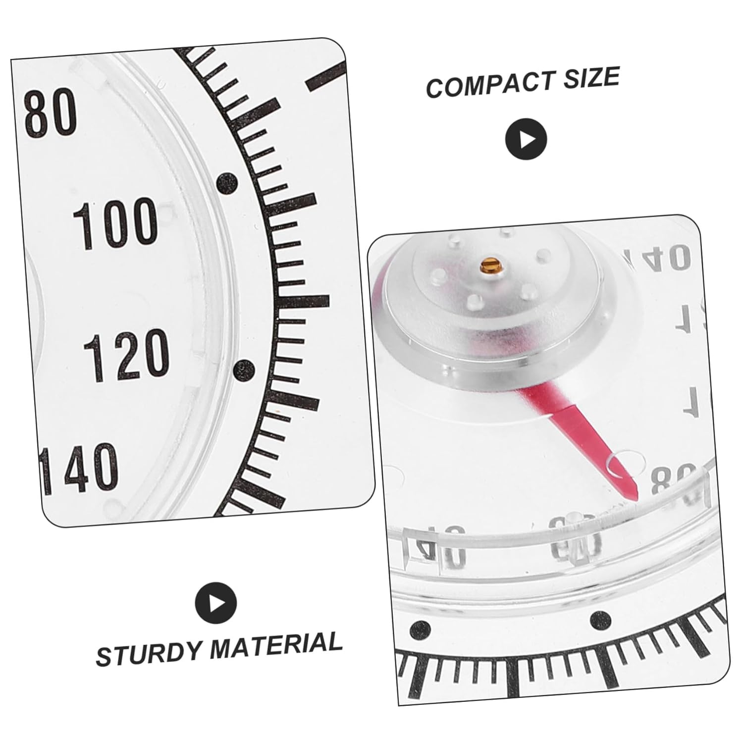 Bestonzon High Precision Analog Indoor Window Thermometer with Large Strong Suction Cup for Rooms Garden Greenhouse Office Temperature Display Portable Small Design image number 1