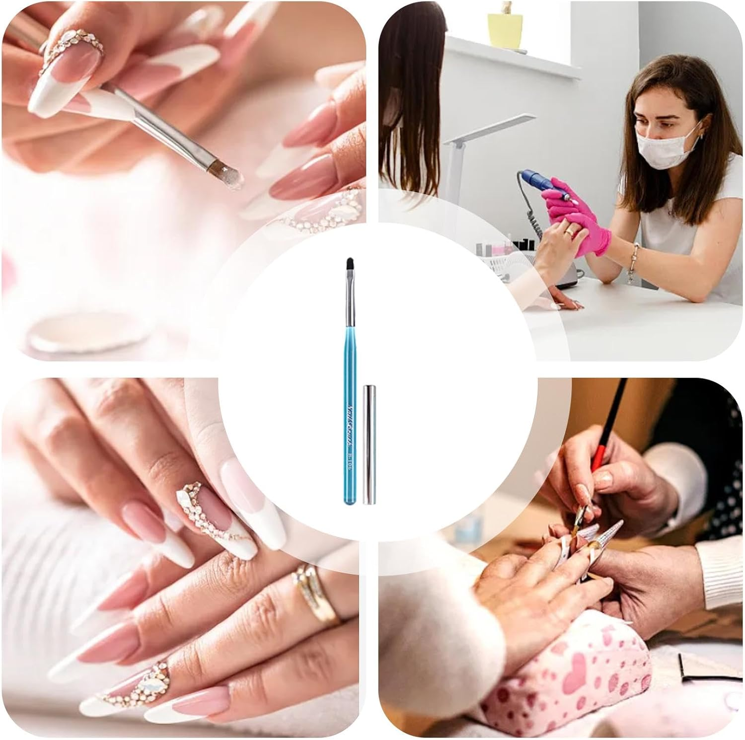 Nail Detail Brush - Gel Polish Liner Brushes,Gel Polish Liner Brushes, Gel Polish Design Painting Tools Fingernail Brush Nail Cleaning Brush - B-101 image number 5
