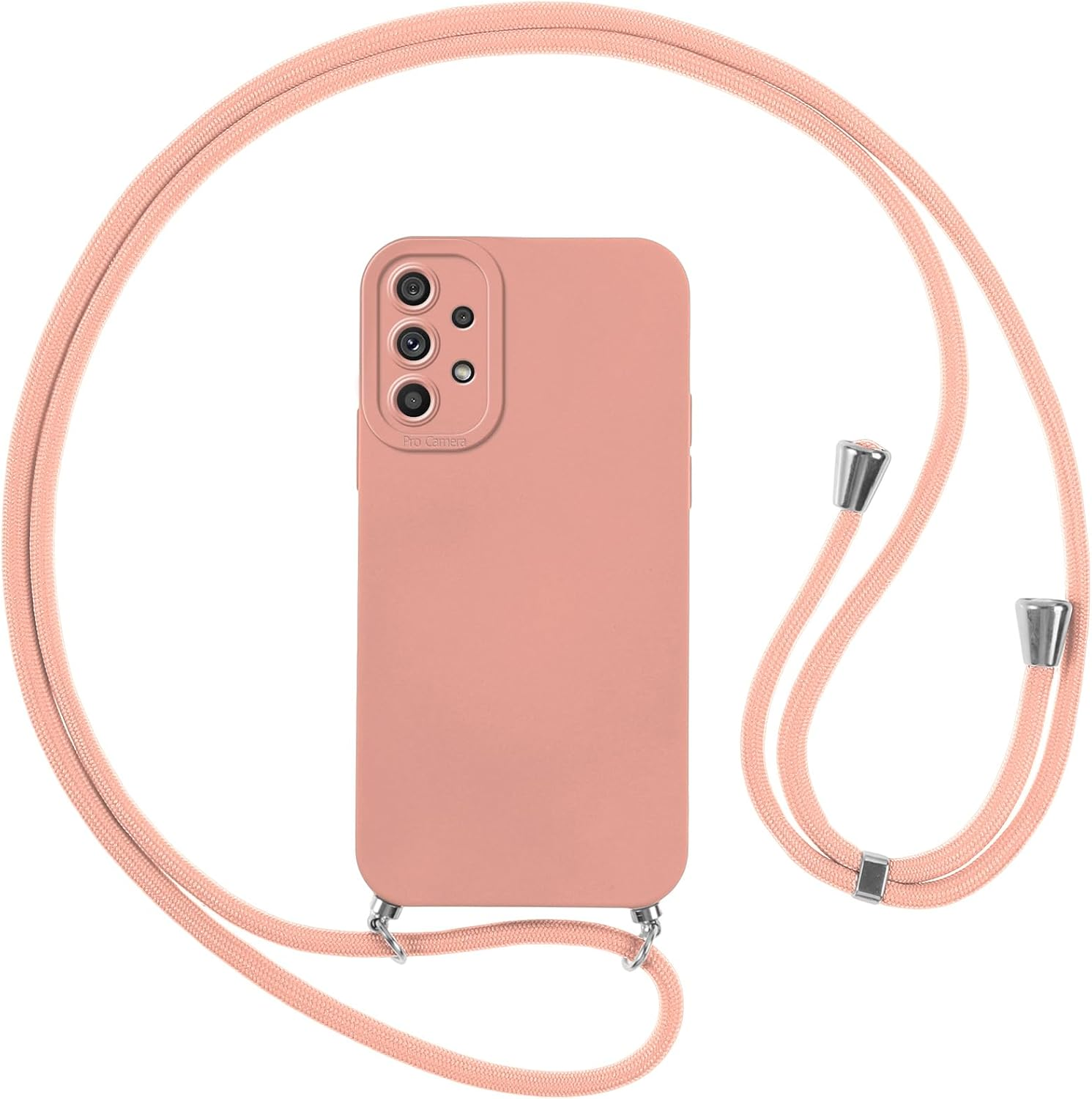 Vauki Mobile Phone Strap Case for Samsung Galaxy S25 Ultra with Strap, Mobile Phone Case with Cord, Soft Silicone TPU Shockproof Bumper with Chain for Hanging for Samsung S25 Ultra, Lanyard Black