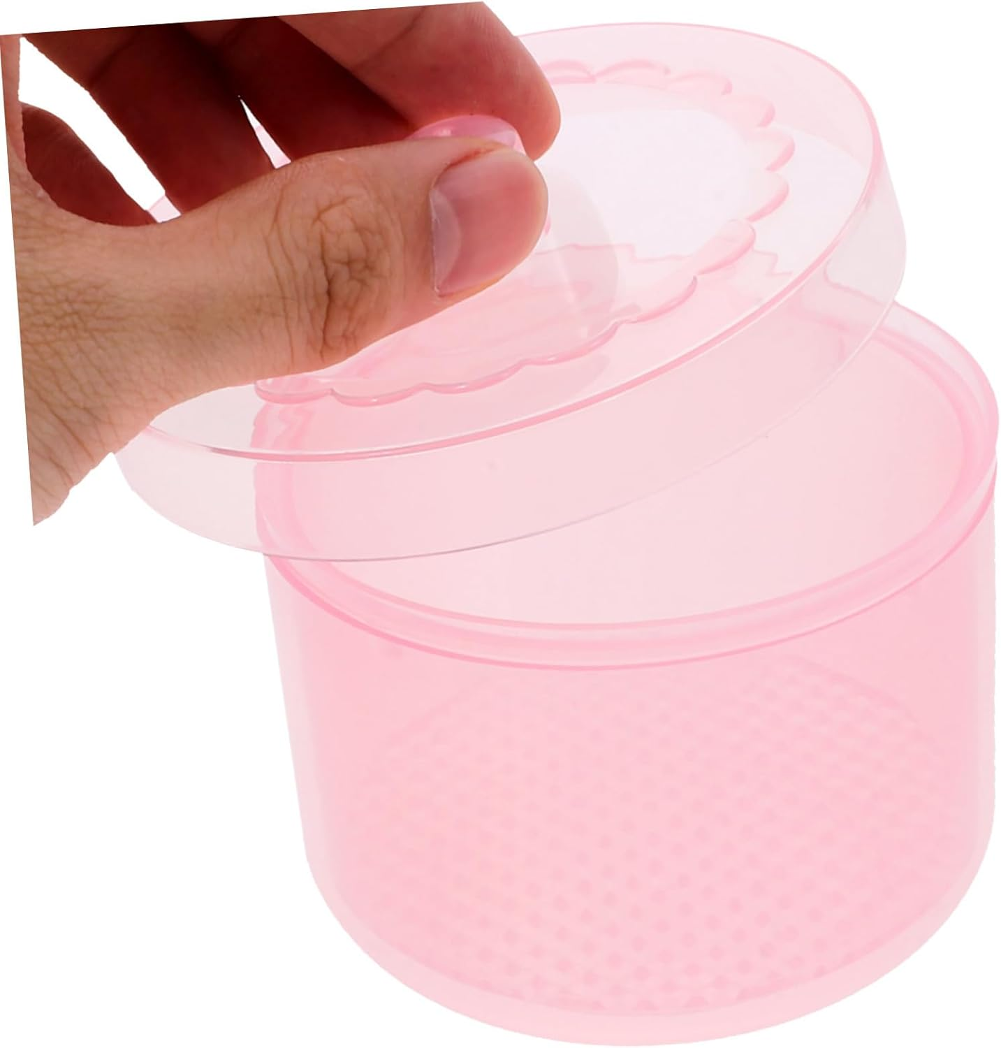 Garneck 2Pcs Nail Tool Sterilizer Box with Dual Filter Manicure Cleaner Case for Nail Drill Bits Tweezers and Clippers Soaking Tray for Salon and Home Use Pink image number 2