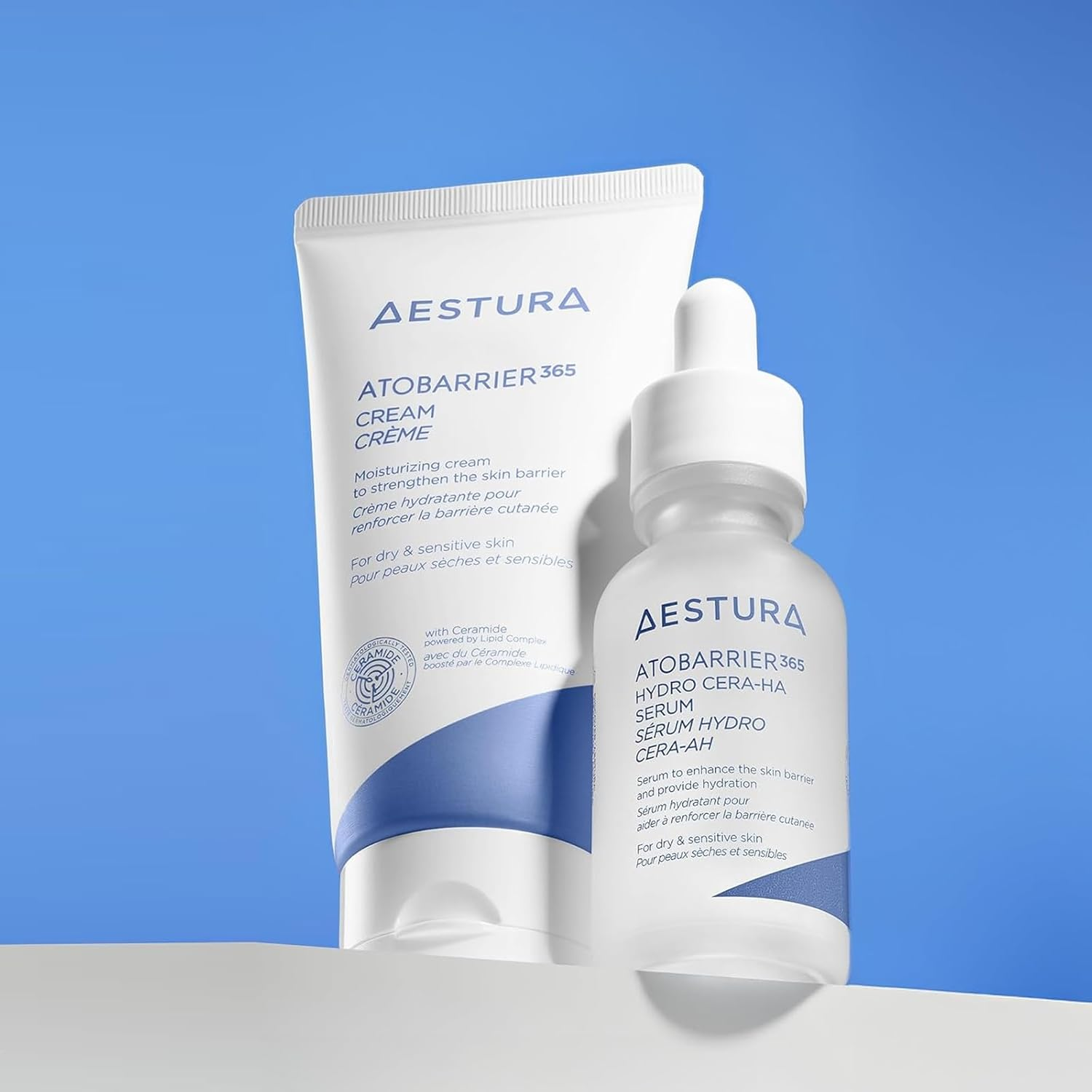 AESTURA ATOBARRIER365 HYDRO CERA-HA SERUM | Niacinamide Serum, Hyaluronic Acid Serum with Ceramide | Skin Moisture Barrier Repair | Deep Hydration, Suitable for Dry & Sensitive Skin, 30Ml