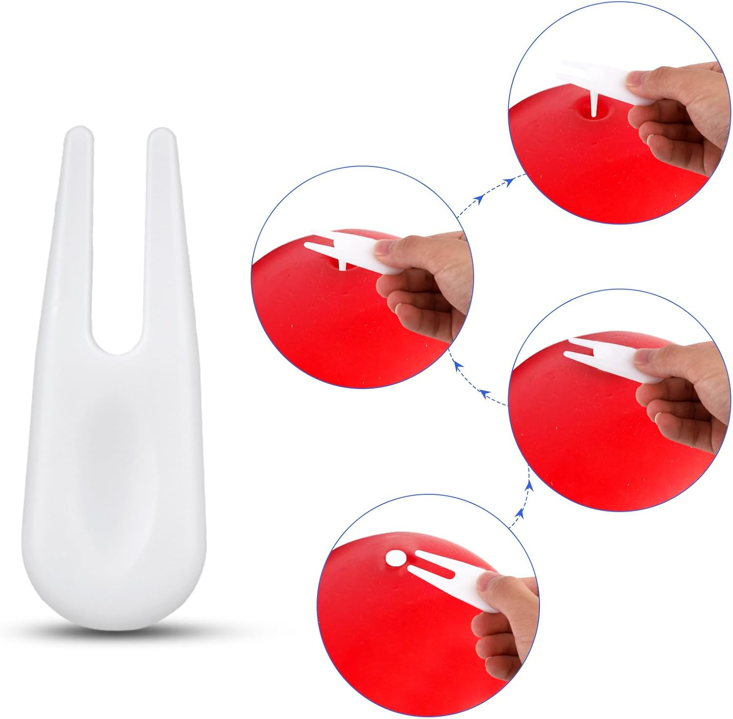 Exercise Ball Pump Kits, Hand Air Pump for Inflatables Ball with 10Pcs Long Plugs & 2Pcs Plug Pullers Yoga Ball Pump image number 5