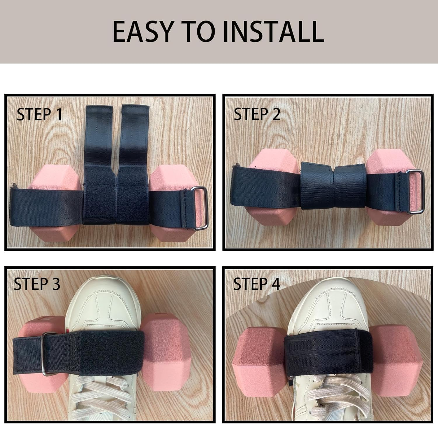 Weight Dumbbell Ankle Straps Tibialis Trainer Foot Strap,2Pcs Adjustable Tibialis Trainer Thigh Leg Straps,Ankle Dumbbell Tibialis Trainer Thigh Leg Strap,Tibialis Trainer Ankle Straps for Feet Weight image number 5