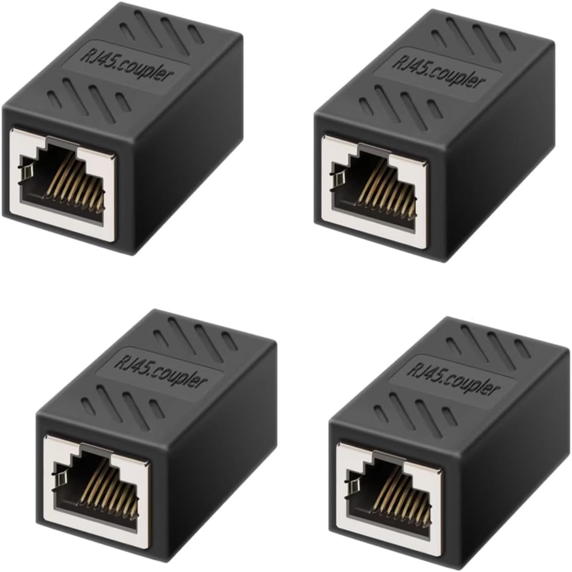 RJ45 Coupler, Ethernet Network Cable in Line Coupler for Cat7/Cat6/Cat5E/Cat5, Ethernet Network Cable Extender Female to Female (4 Pcs) image number 3