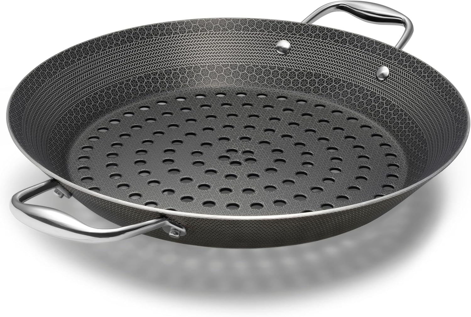 Hexclad Hybrid Nonstick BBQ Grill Pan, Dishwasher-Friendly, BBQ and Oven-Safe up to 480&deg;C image number 3