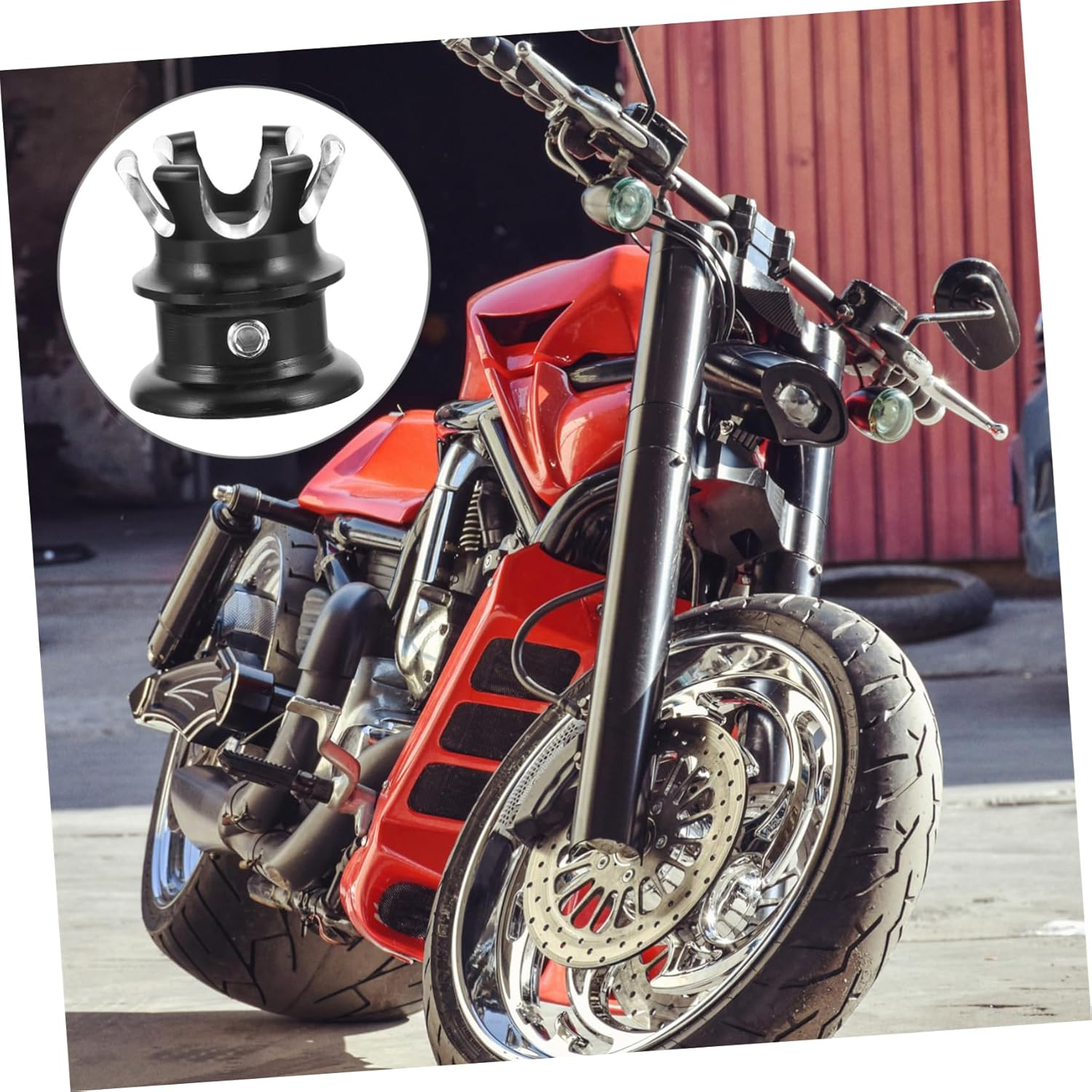 PLAFOPE 4Pcs Motorcycle Parts Tank Cover Screw Caps Aluminum Alloy Rotary Style image number 5