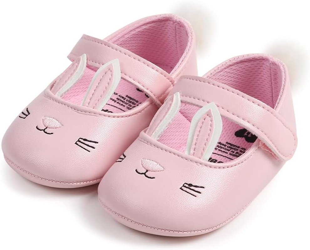 Myleleya Infant Girl Shoes Mary Jane Flats Wedding Dress Shoes Soft Newborn Baby Girls Princess Crib Shoe First Walkers