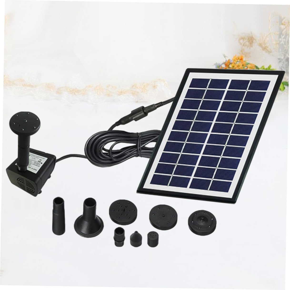 Solar Floating Fountain Pump Solar-Powered Garden Aerator for Outdoor Fish Tank Water Circulation Water Fountain for Bird Bath and Small Pools image number 6