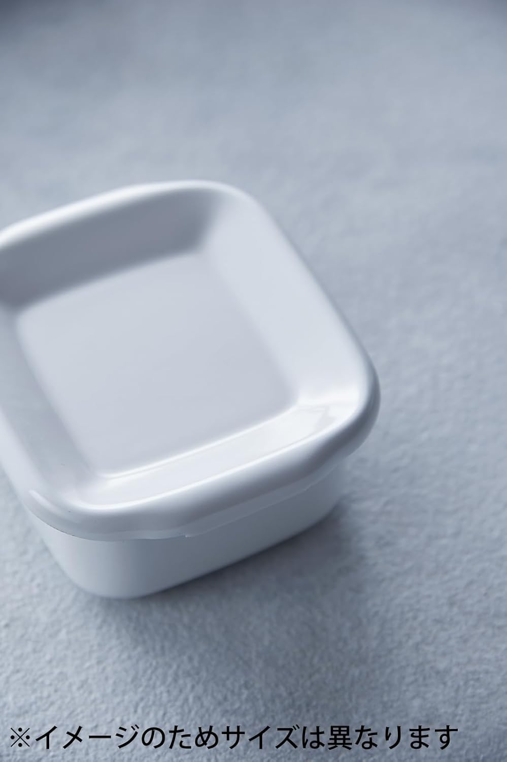 Noda Horo WSH-M Storage Container, Hollow Square, for M Size, Made in Japan, White Series, with Enamel Lid image number 6