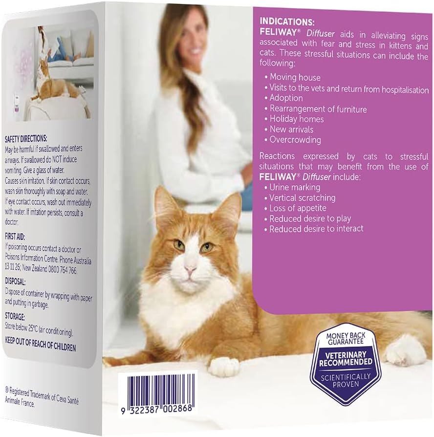 Feliway Classic Diffuser + Refill 48Ml &ndash; Calming Pheromones for Cats, Stress & Anxiety Relief, Lasts 30 Days image number 5