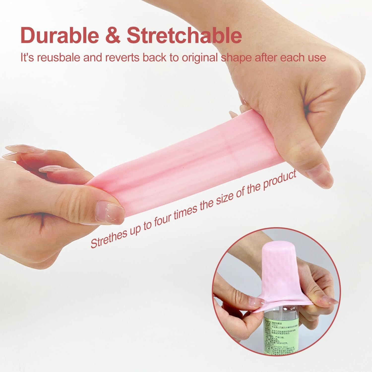 Silicone Bottle Covers,8 Pack Cruise Ship Essentials,H HOME-MART Travel Accessories Luggage for Women Men, Travel Essentials for Women Men,Leak Proofing, Fit Most Travel Size Bottles Toiletries image number 4