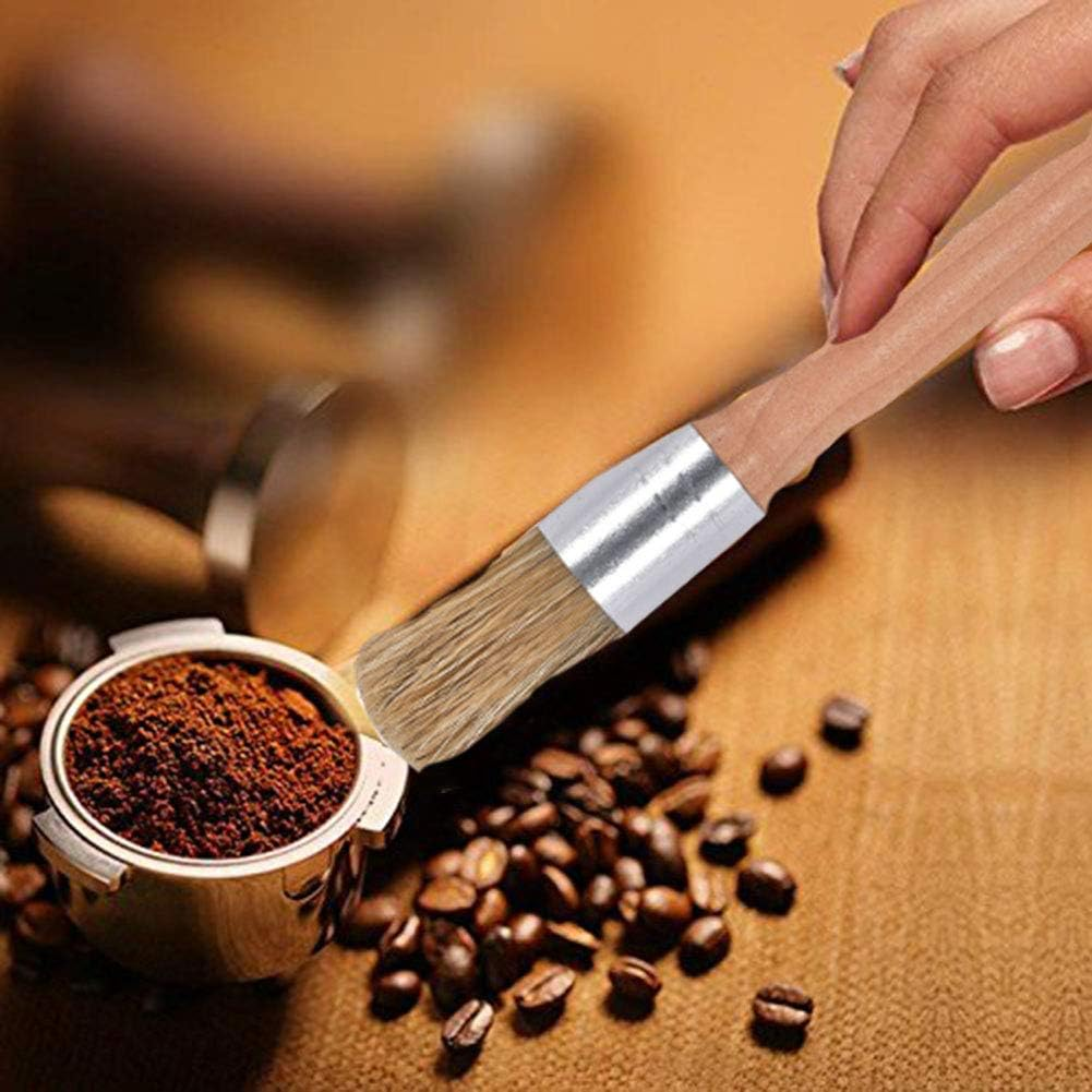 Coffee Machine Cleaning Brush Set - 4 Piece Set Including Wooden and Nylon Brushes for Grinders and Group Heads image number 4