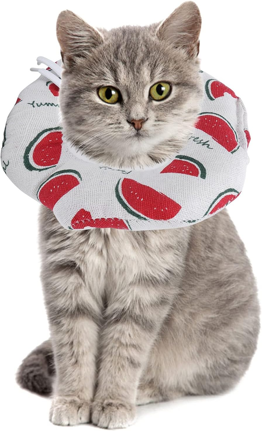 Cat Recovery Collar, Adjustable and Soft Cat Elizabethan Protect Collar, Cat Protection Collar Cat Healing Protective Cone Pet Cone Collar for Cats and Dogs (M Recommended For image number 5