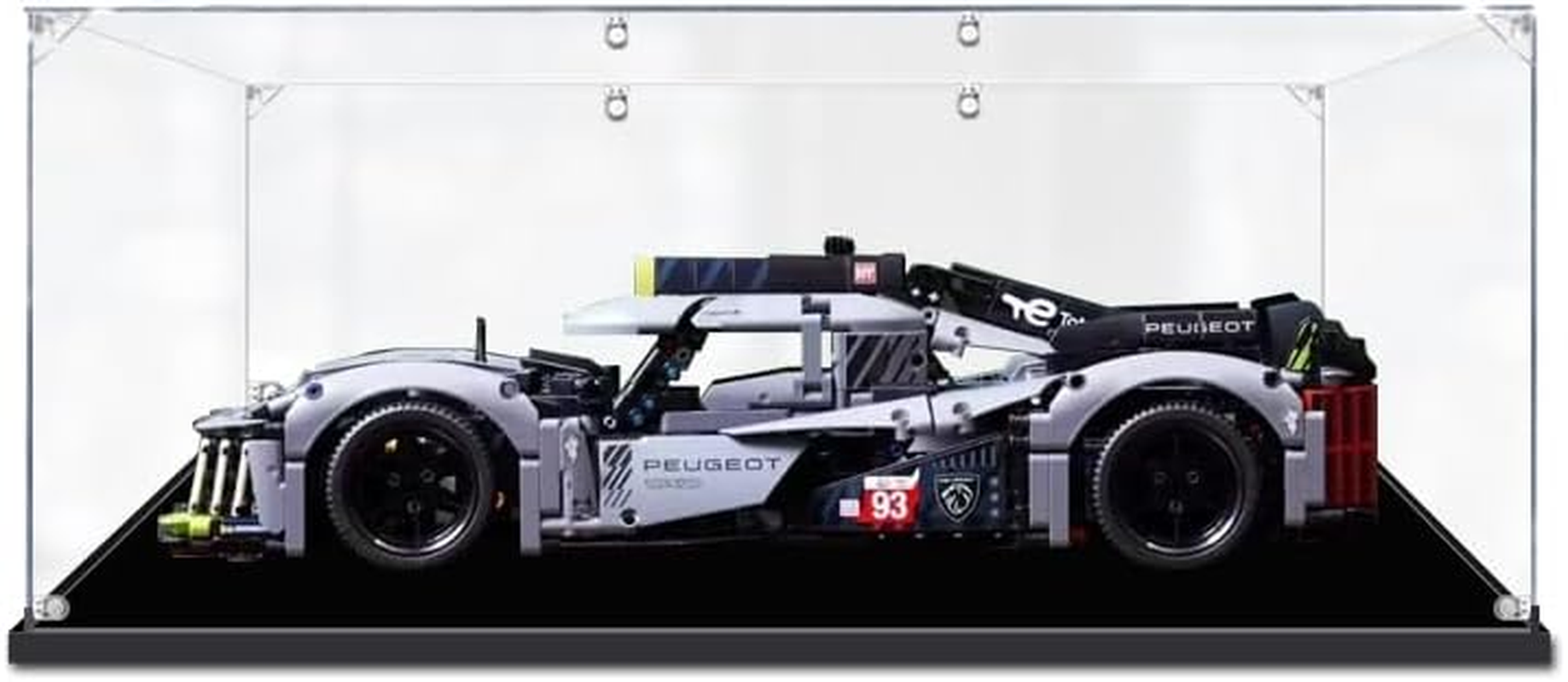 Acrylic Display Case for  Technic 42115 Lamborghini Si&aacute;n FKP 37, 42143 Ferrari Daytona SP3, 42083 Bugatti Chiron, 42096 Porsche 911 RSR, 42056 42156 Dustproof Protection Clear Showcase image number 1