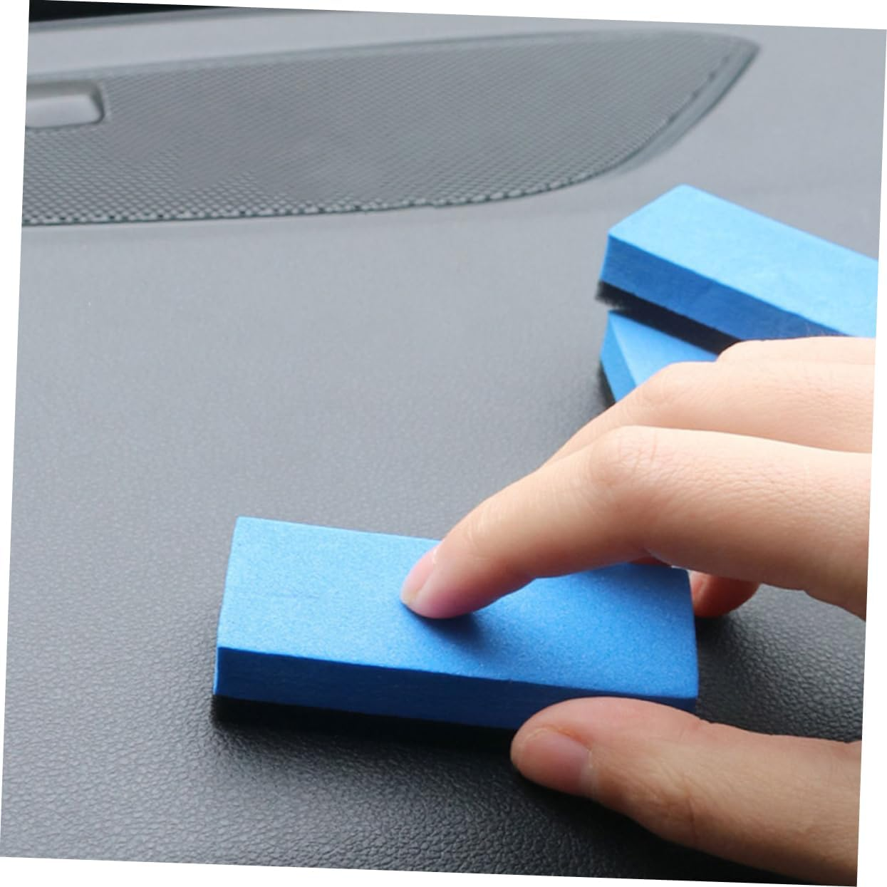 HONMEET Tire Shine Applicator Sponge Pads 6Pcs, High-Density Tire Dressing Applicator for Car Detailing and Wheel Shine, Large Car Wax Coating Sponges for Automotive Exterior Care image number 6