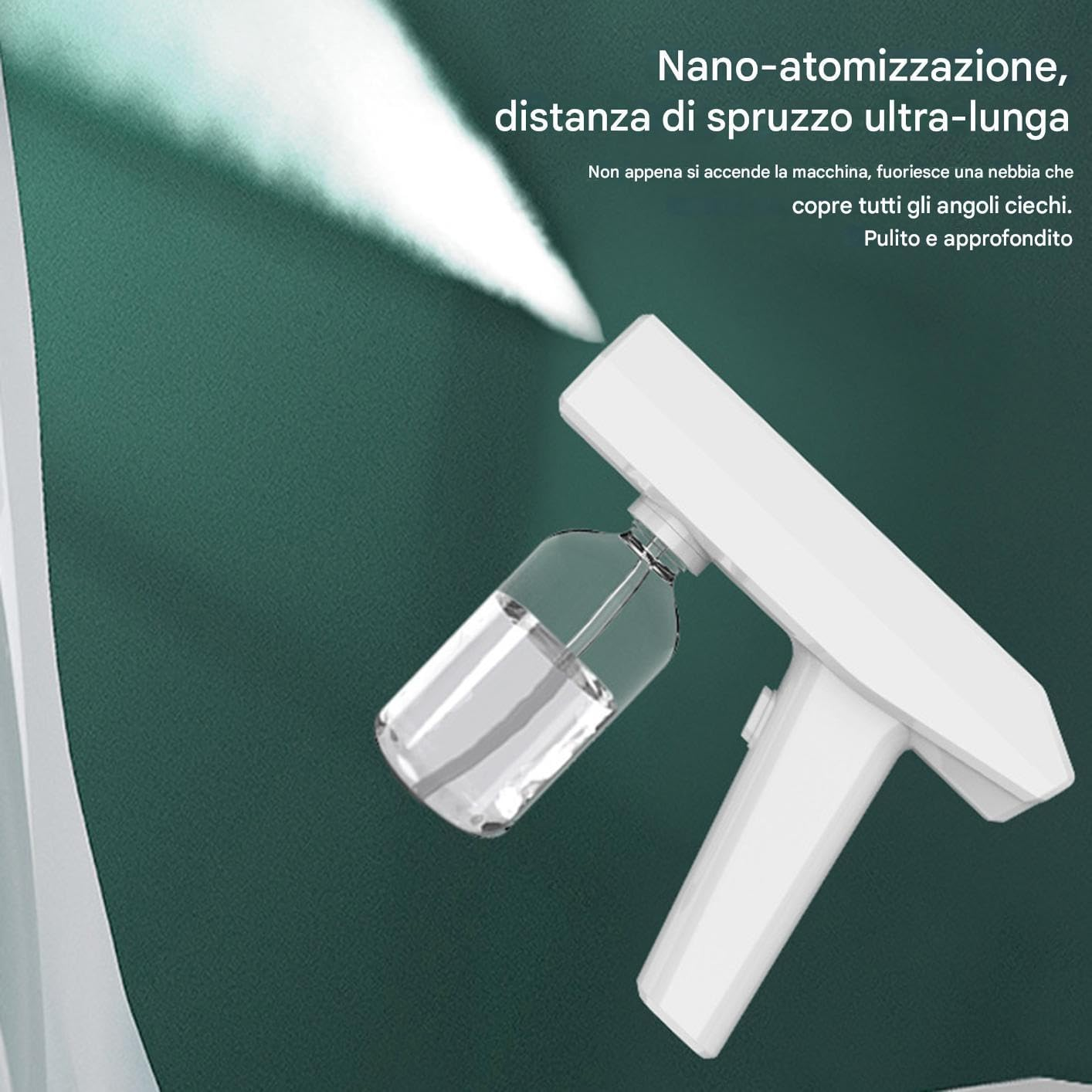 Home Atomizer - Rechargeable Wireless Atomizer 250Ml - Electric Sprayer for Furniture Clean for Clothes Dust Removal for Classroom, Bedroom