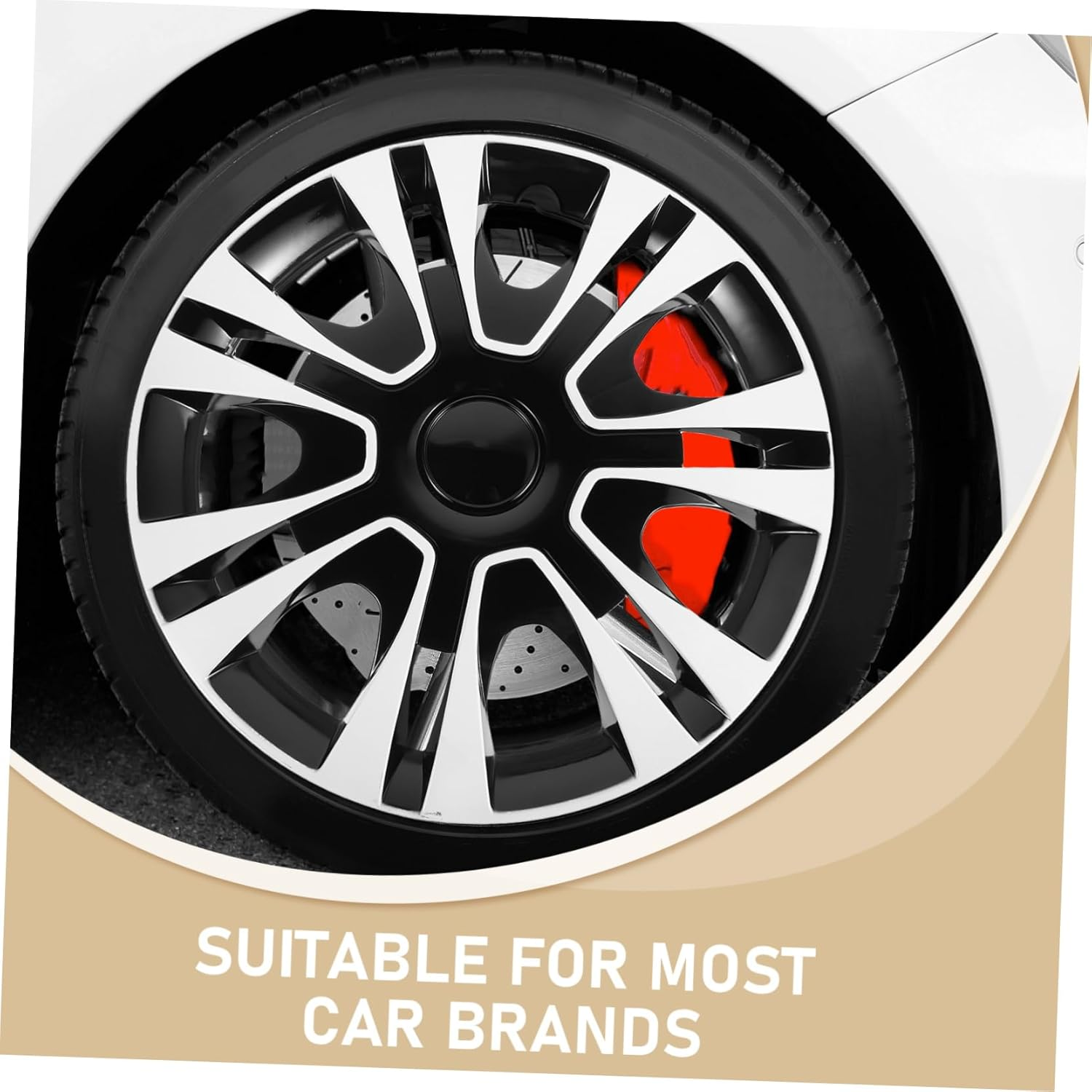 Fashionable Car Wheel Wheel Cover for Vehicle Hubcaps Rim Protector Easy Install Car Hubcap Replacement image number 1