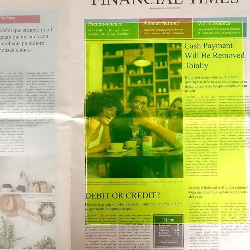 16 Pieces Color Correction Light Filter - 21X29.7Cm Transparent Colored Overlays for Photography Flash Lighting - 8 Colors PVC Sheets for Reading image number 1