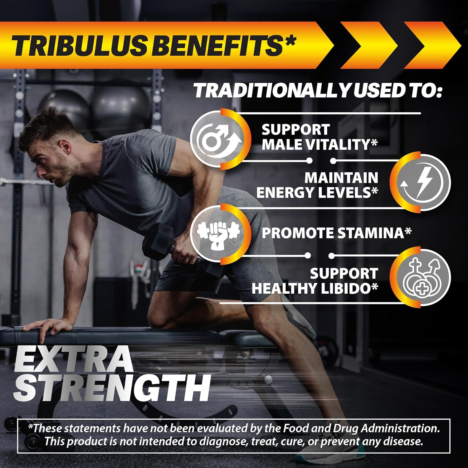 Tribulus Terrestris and Tongkat Ali Capsules - Tribulus Enhanced with Tongkat Ali Extract Supplement for Men - Zero Fillers - Non-Gmo (60 Capsules) image number 5