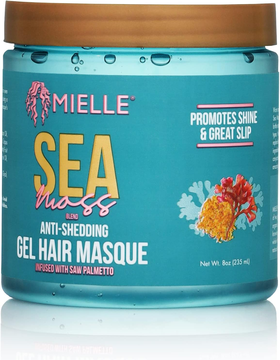 Mielle Sea Moss Anti-Shedding Gel Hair Masque 235Ml (8Oz) image number 2