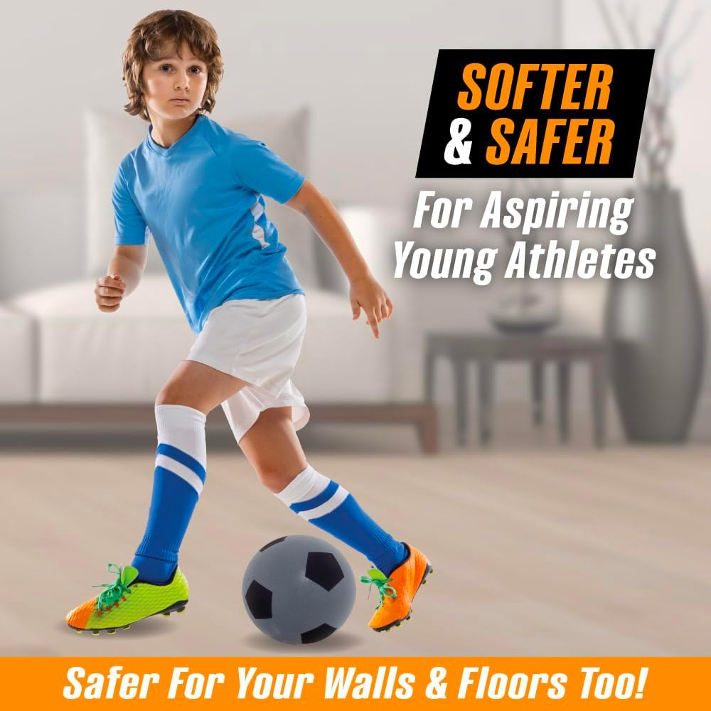 Supreme Silent Sports Soccer Ball Ultra-Quiet, Super-Soft Sports Balls for Indoor Play