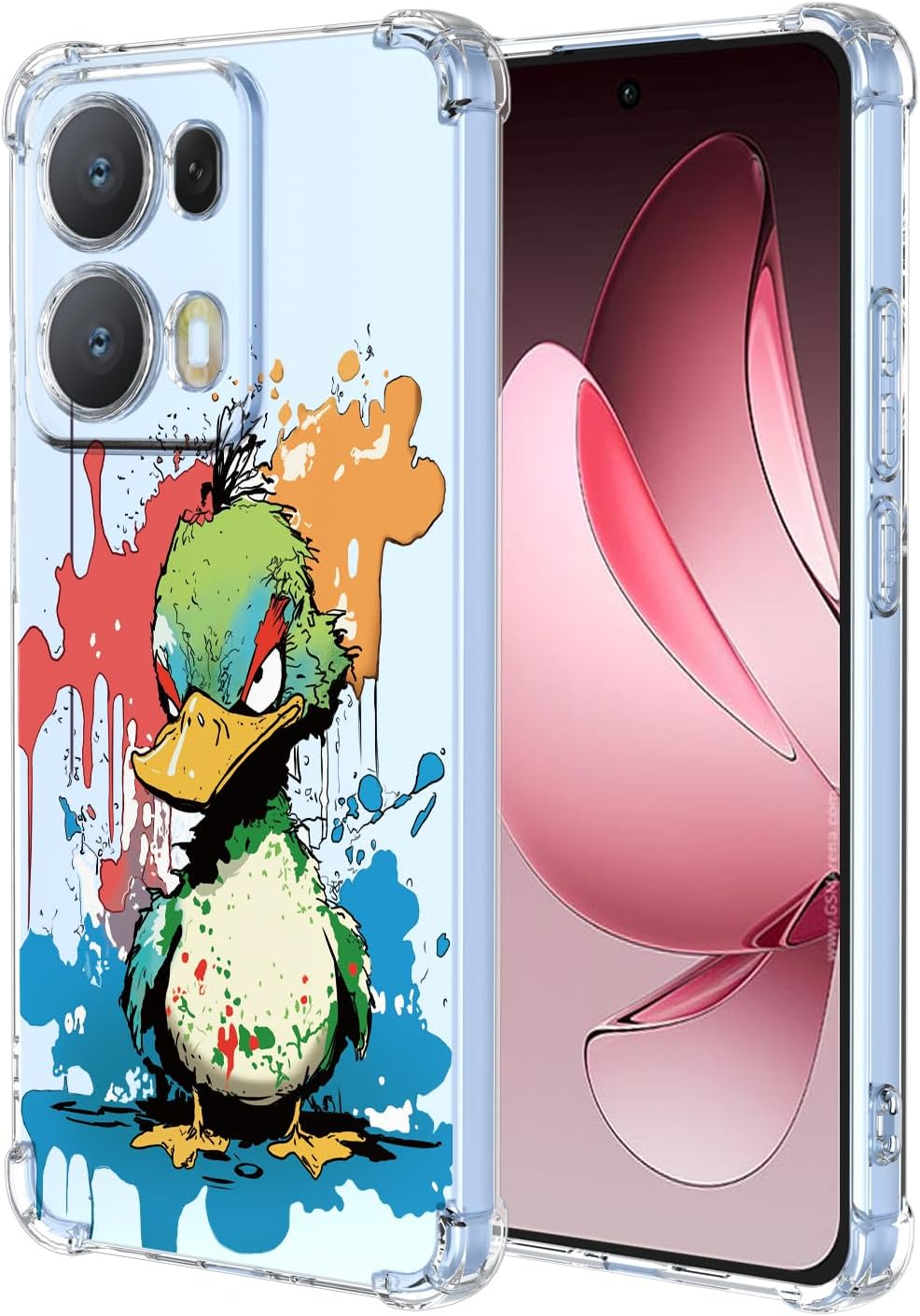 XINYEXIN Clear Case for Oppo Reno 13 Pro 5G Cute Kitten Pattern Design Slim Shockproof Transparent Soft TPU Bumper Case Protective Cover - Cat