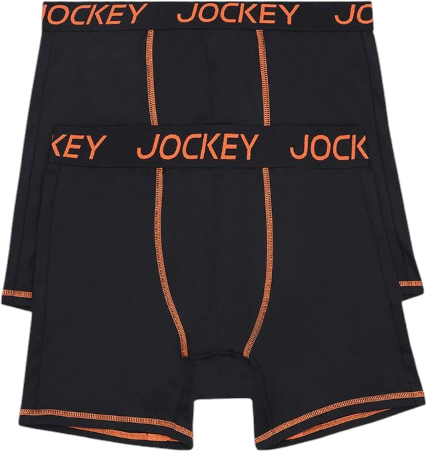 Jockey 2 X Mens Performance Active Midway Micro Trunks Black Underwear L image number 5