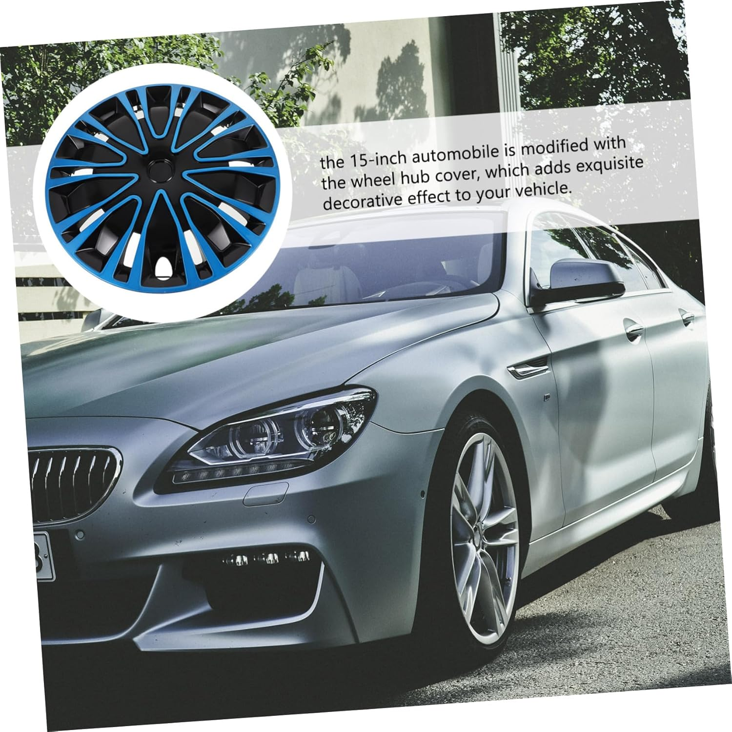 MAGICLULU Car Hubcap Wheel Cover Decorative Hub Cap Cover for Automotive Wheels Hubcaps image number 4