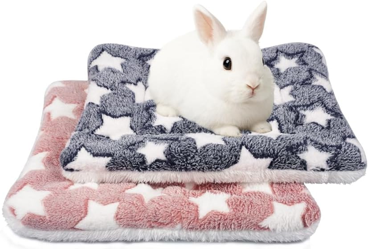 2 Pack Guinea Pig Bed - 10 X 13 Inch Guinea Pig Pee Pads Bedding - Washable and Thickness Upgrade