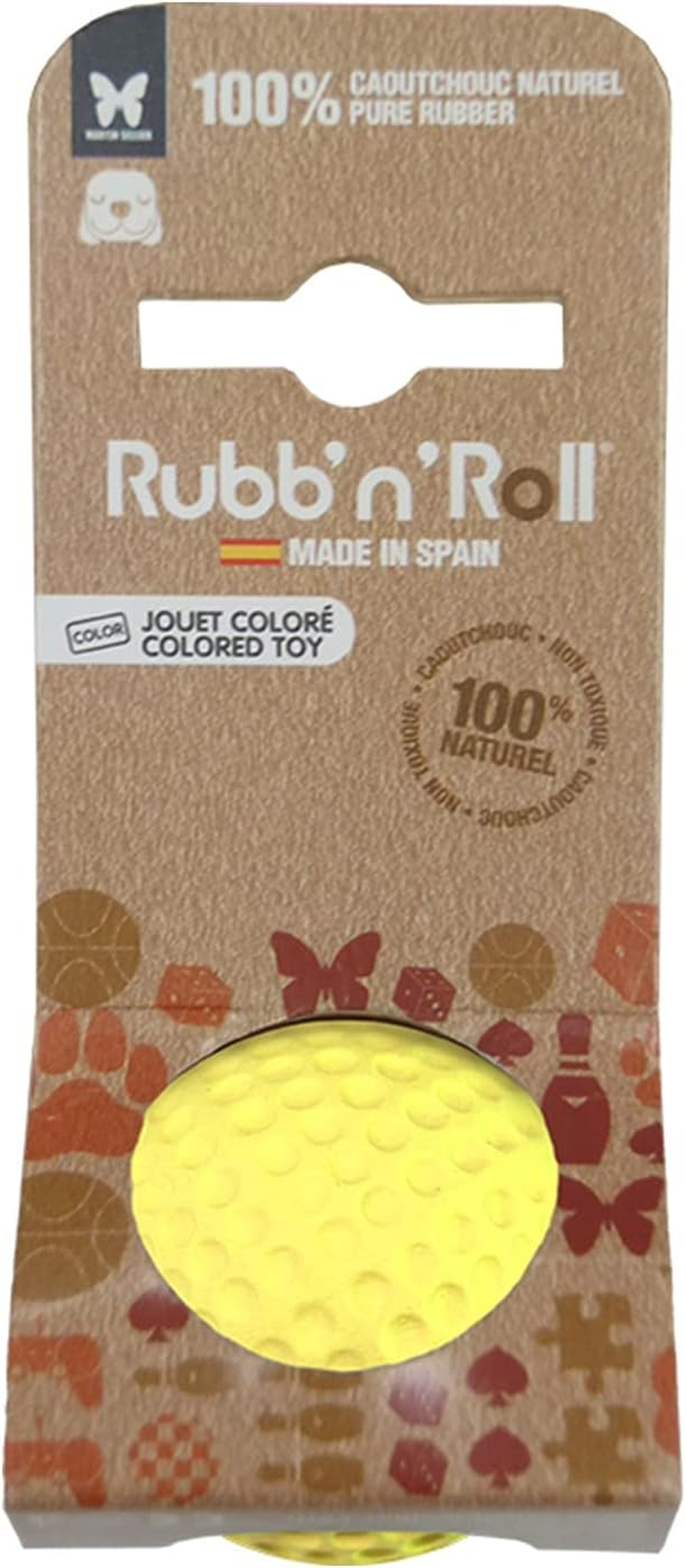 Martin SELLIER Rubenroll Dog Toy Soft Rubber Ball Puppy Yellow image number 4