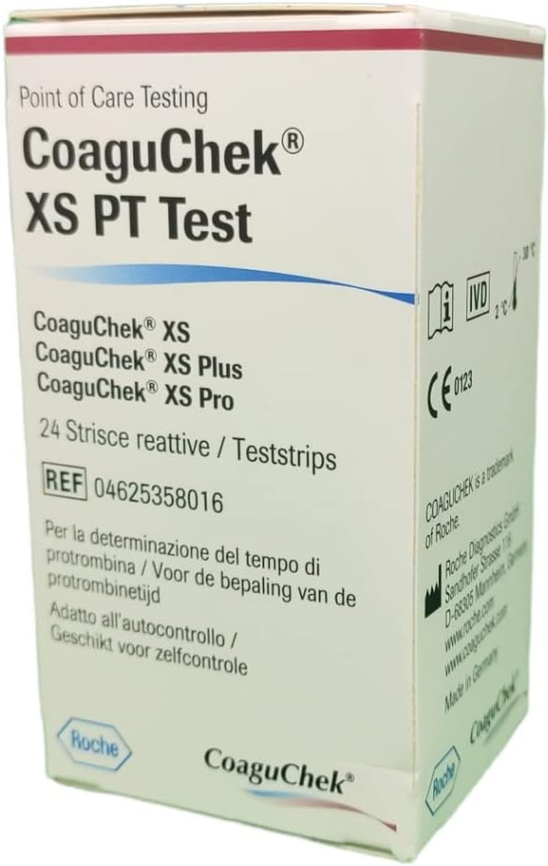 Coaguchek XS PT Test PST 24 Strips - for INR Monitoring