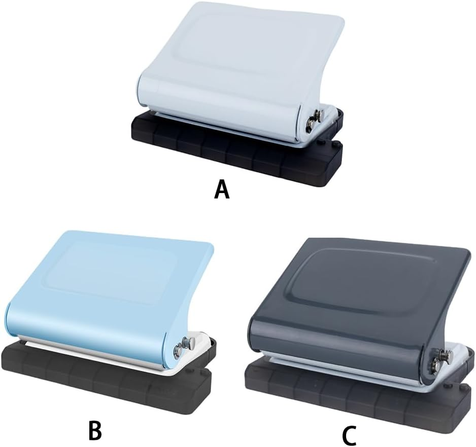 SUIOPPYUW Office Portable Binding Machine Spiral Binder A5/20 Holes A5/20 Holes Punch 8 Sheets Metal Paper Binder Machine, C image number 3