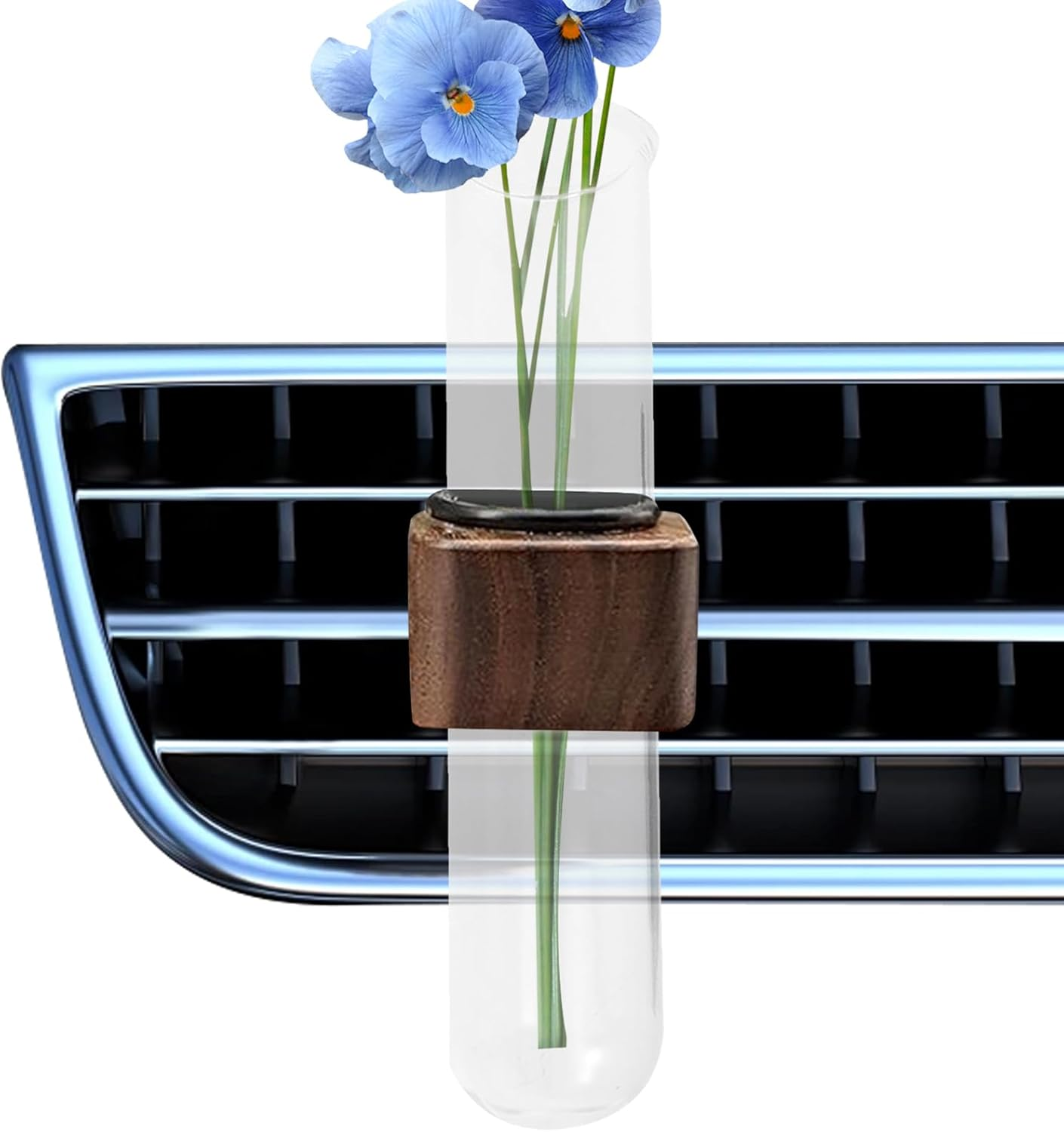 Air Vent Plant Vase | Car Flower Vase Mini Clip Plant Holder - Aesthetic Automotive Interior Wooden Decor for Women Mother Wife Girlfriend image number 5