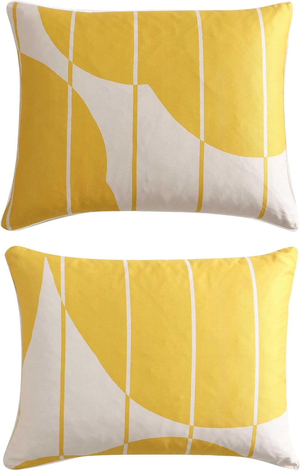 Marimekko - Queen Duvet Cover Set, Super Soft Organic Bedding, Casual Home Decor (Vesi Unikko Yellow, Queen) image number 1