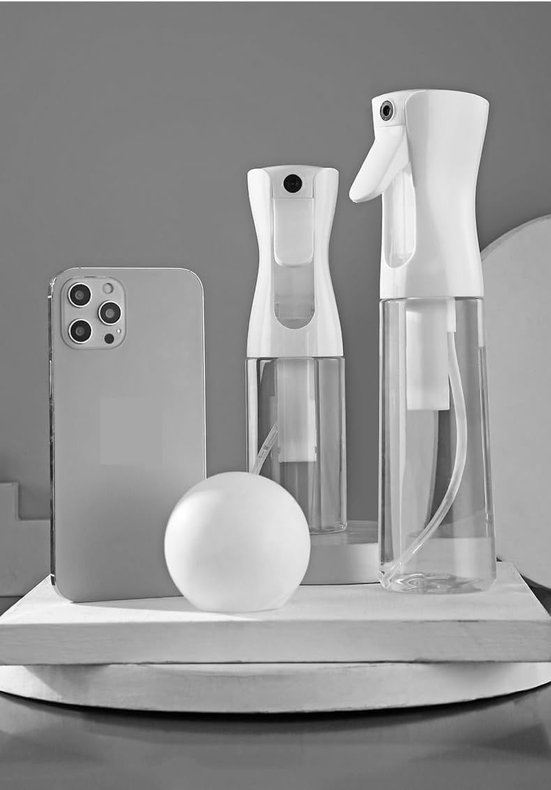 Continuous Spray Bottle &ndash; Ultra-Fine Mist Sprayer for Hair, Cleaning & Skincare | 1PCS 200Ml/6.76Oz Refillable Water Mister For, Salon, Plant Care, Pet Grooming (White, 20 * 6CM) image number 6