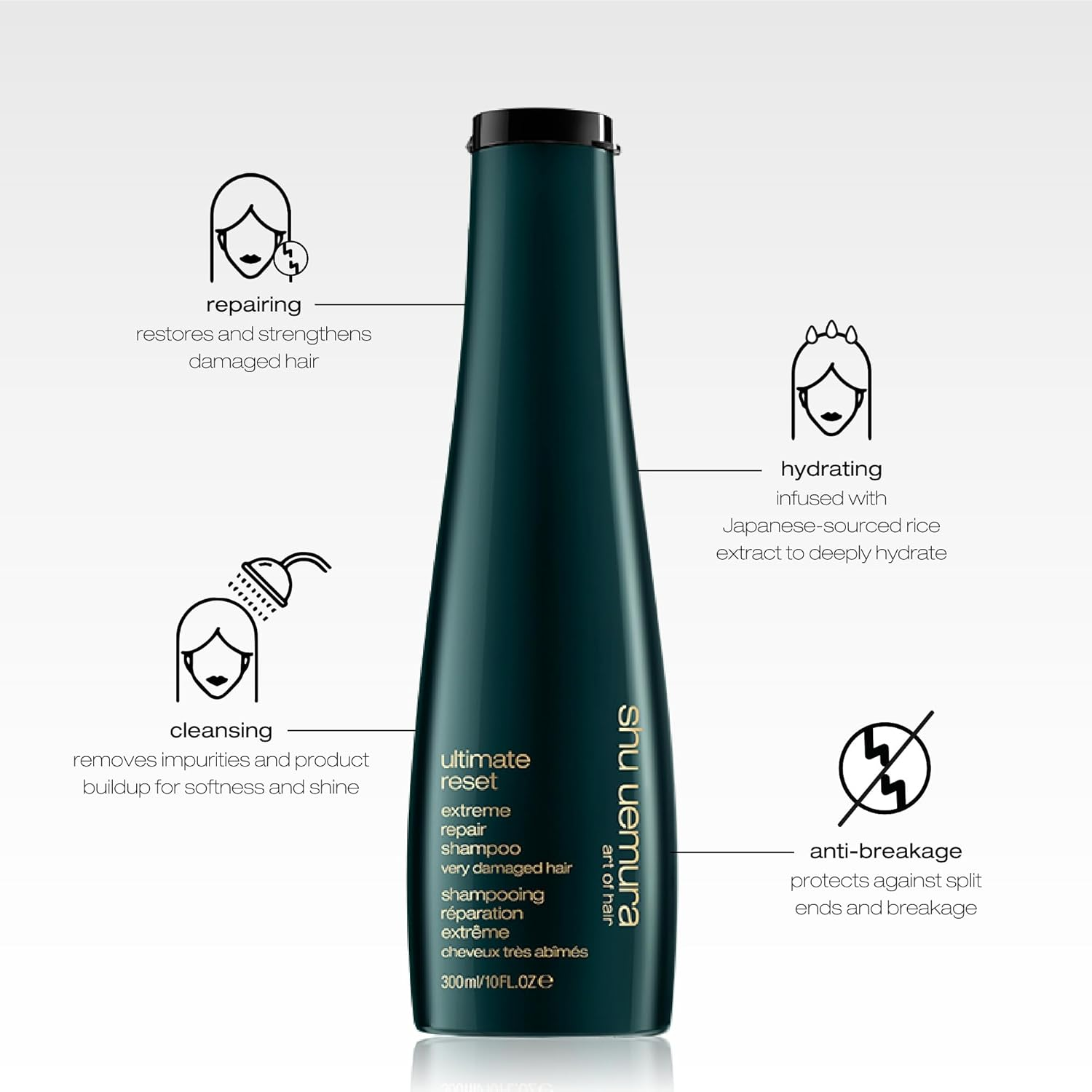 Shu Uemura Ultimate Reset Extreme Repair Shampoo (Very Damaged Hair) 300Ml/10Oz
