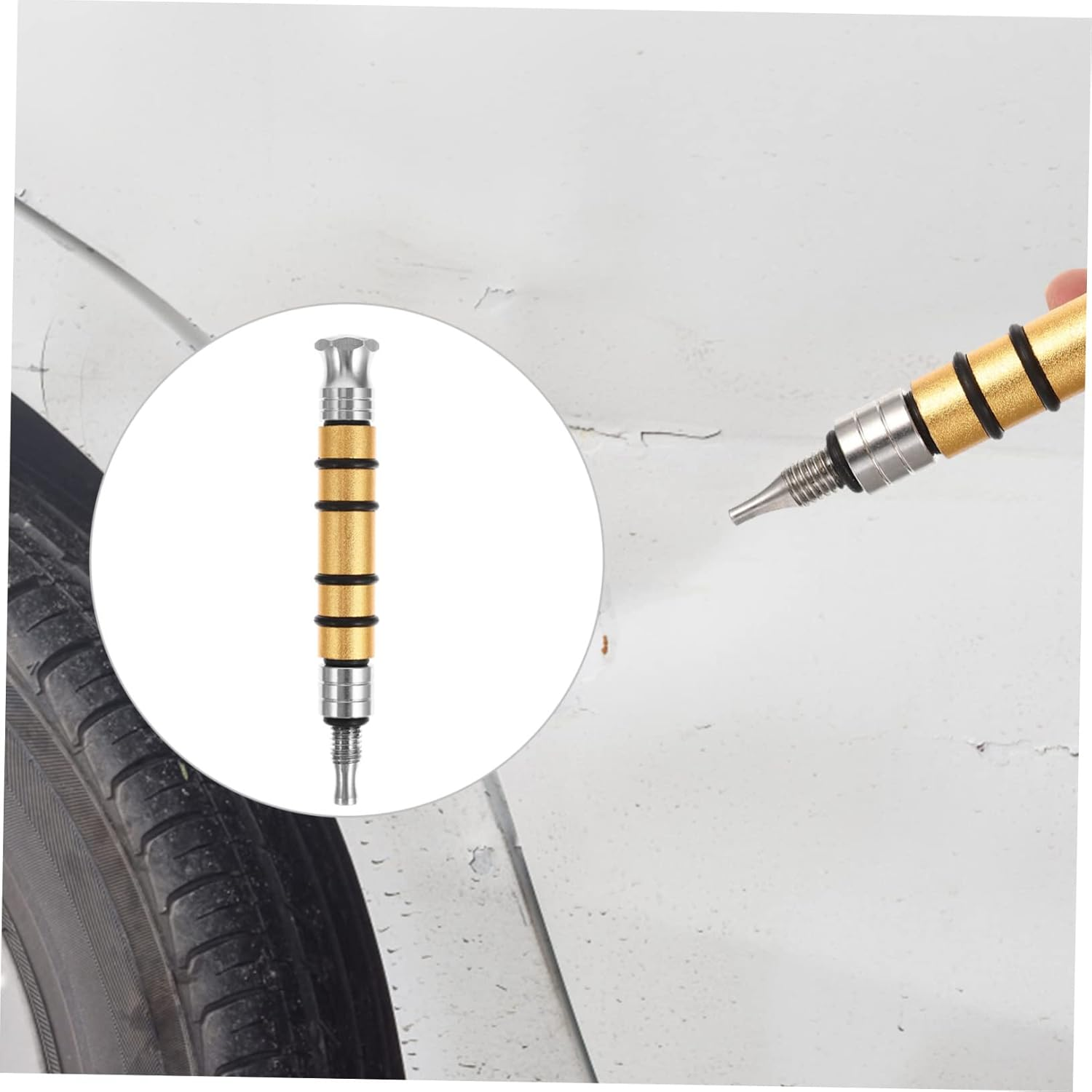 Mobestech 3Pcs DIY Metal Tap down Pen for Automotive Surface Repair Dent Removal Tool Scratch Fixer for Car Body Repair Small Dent Remover Tool image number 5