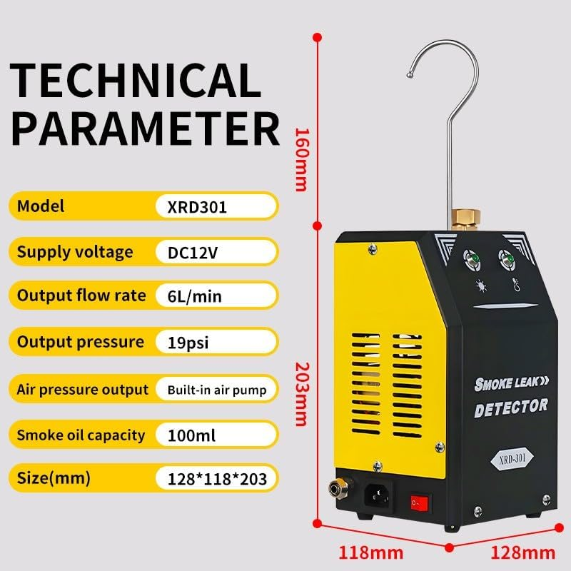 New Automotive Smoke Machine Leak Detector EVAP Fuel Smoke Machine Leak Tester image number 4