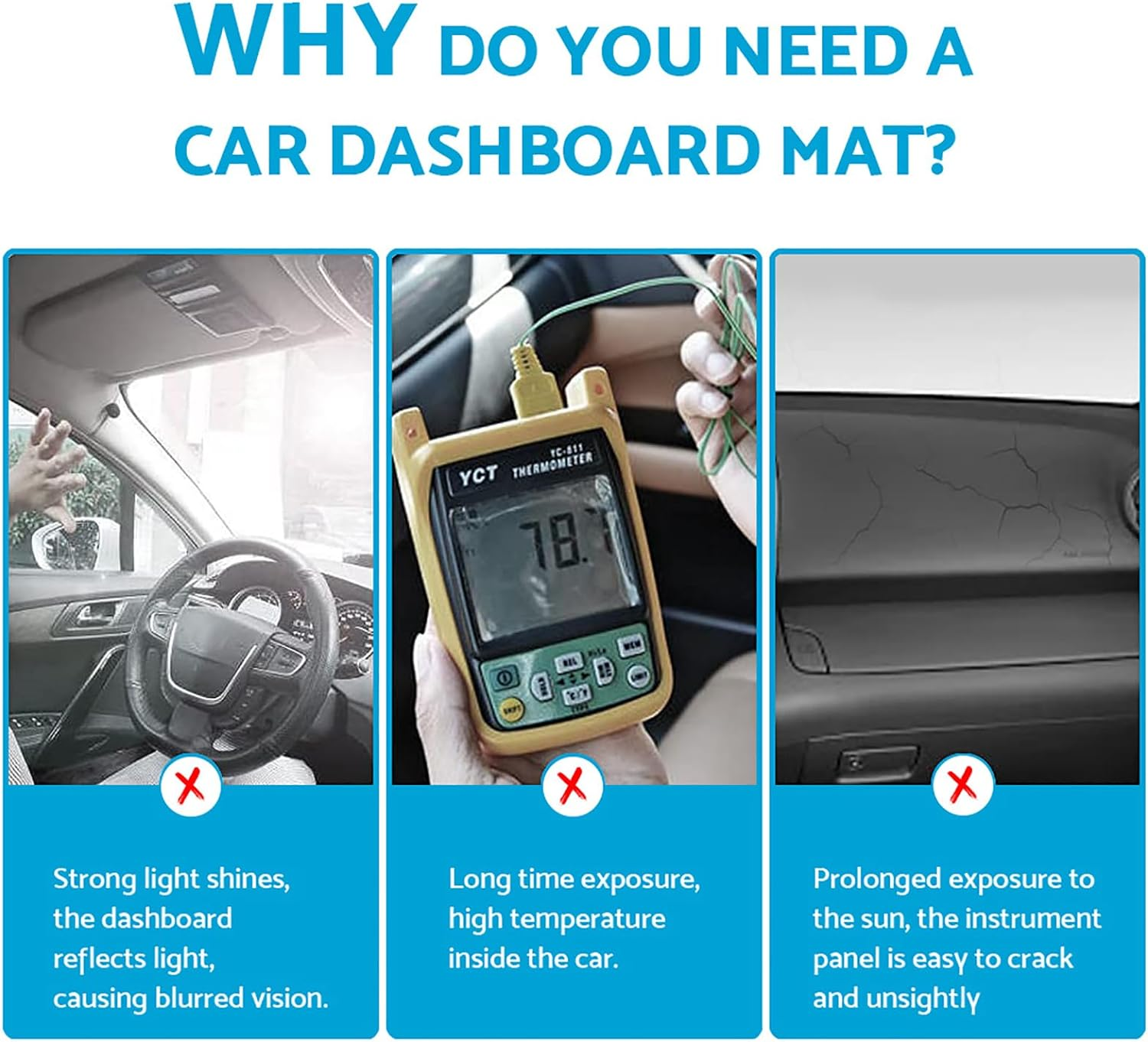 MAX COOL Non-Slip Dash Mat Suitable for Mazda CX-7 CX7 Luxury-Sports -Classic-9/2009-2015 Dashboard Cover image number 1