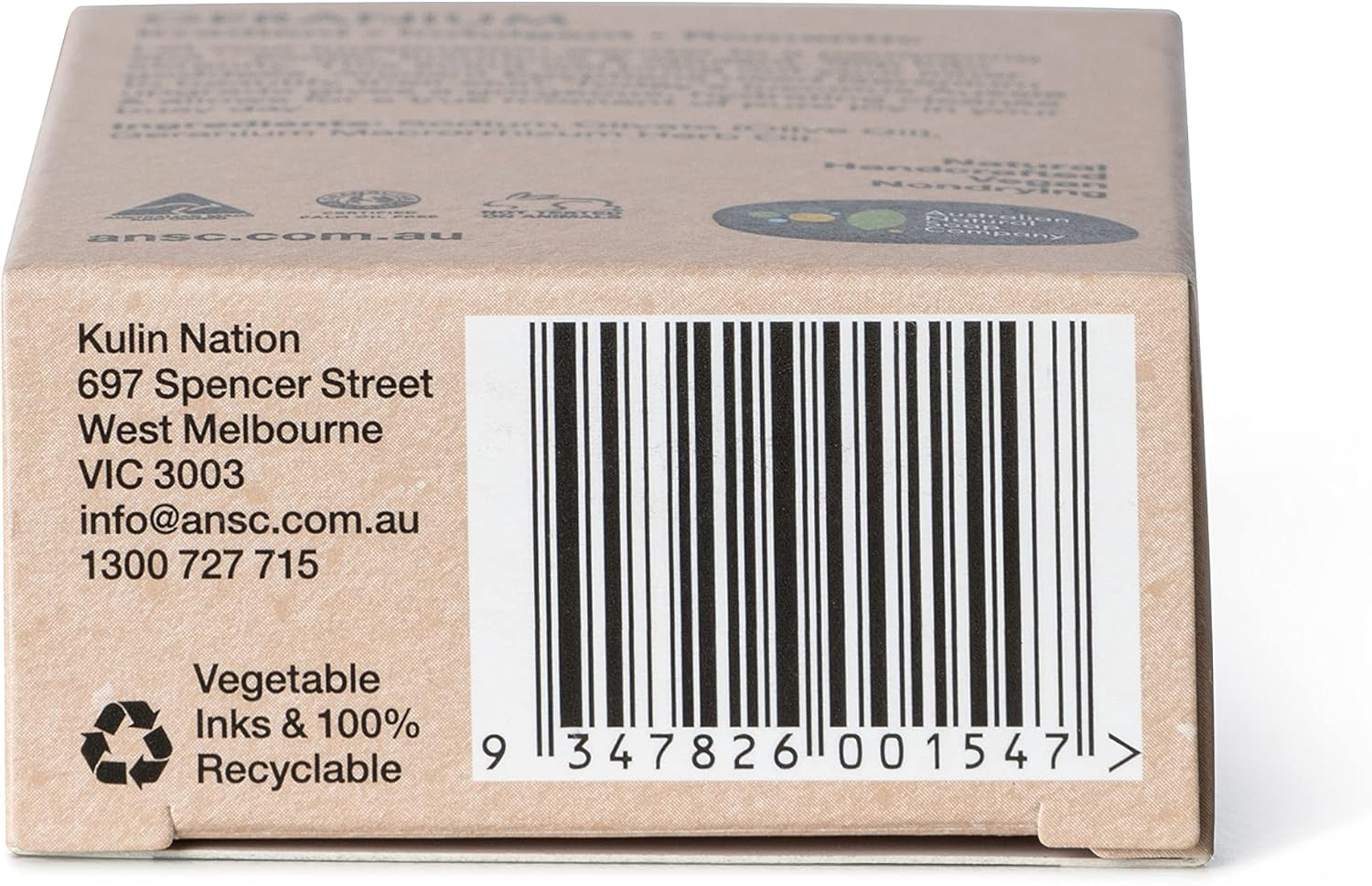 Australian Natural Soap Company Geranium Luxury Soap 100G