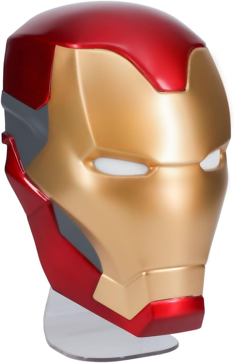 Iron Man Helmet Lamp - Officially Licensed, Tony Stark Mask, Marvel Fan Collectible, Avengers Bedside Lamp image number 3