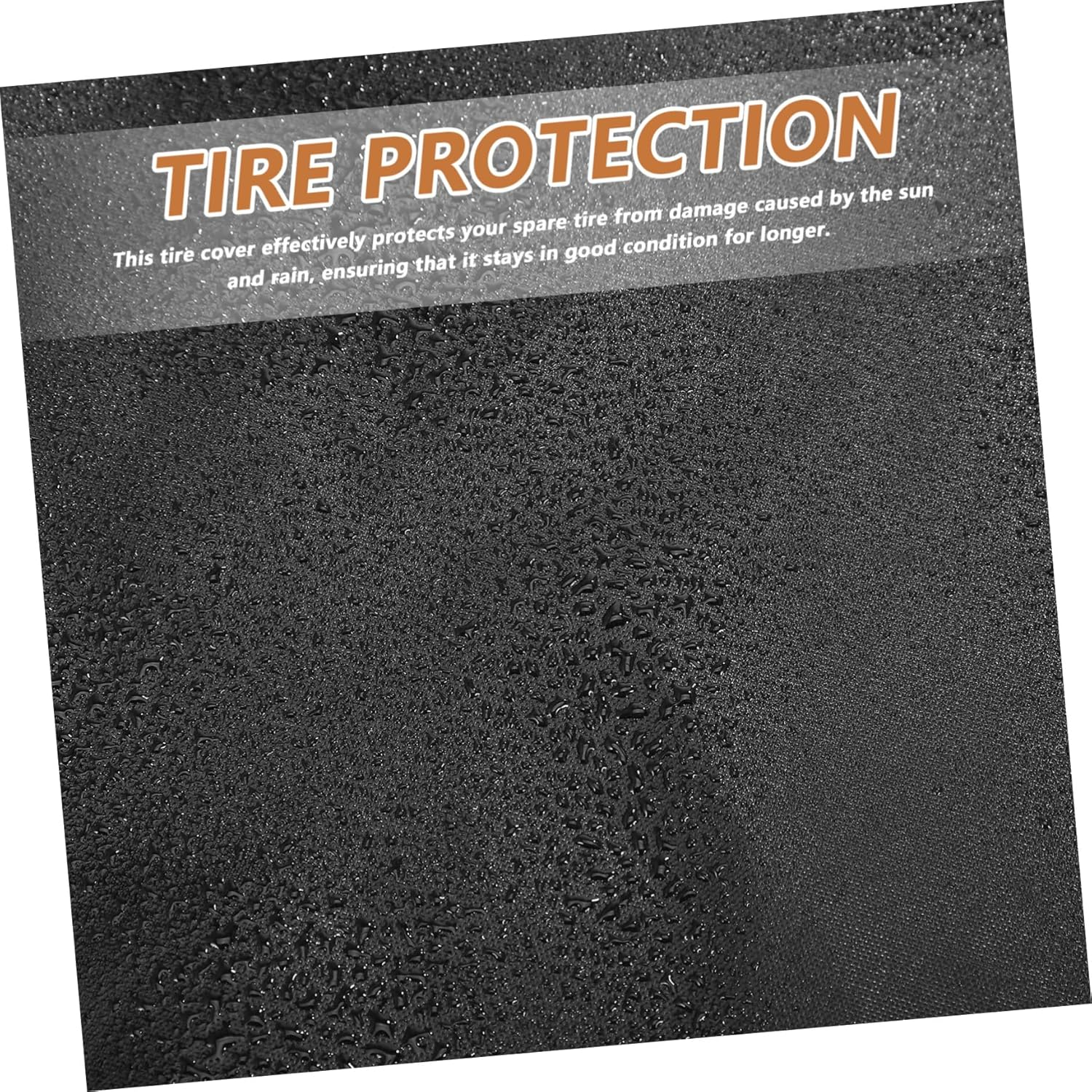 ASAKKURA 4Pcs Tire Covers Protective Wheel Covers for Car Truck Trailer Rv Black Oxford Cloth Tire Storage Bag image number 2