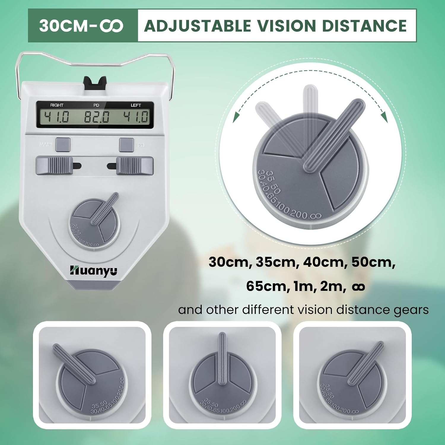 Huanyu Optical Digital Pupilometer 45-82Mm Pupil Meter PD Meter Pupil Distance Meter Optical Instrument CE Approved (LY-9AT) - Ly-9At image number 2